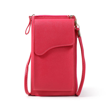 PU Leather Cell Phone Purse Bag Small Crossbody Bag Mini Messenger Bag Wallet Bag Shoulder Handbag