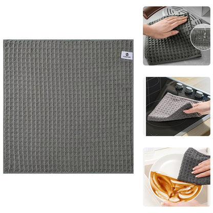 Microfiber Waffle Weave Kitchen Dish Cloth 12 x 12"