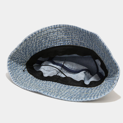 Summer Washed Denim Jean Bucket Hat Sun Hat