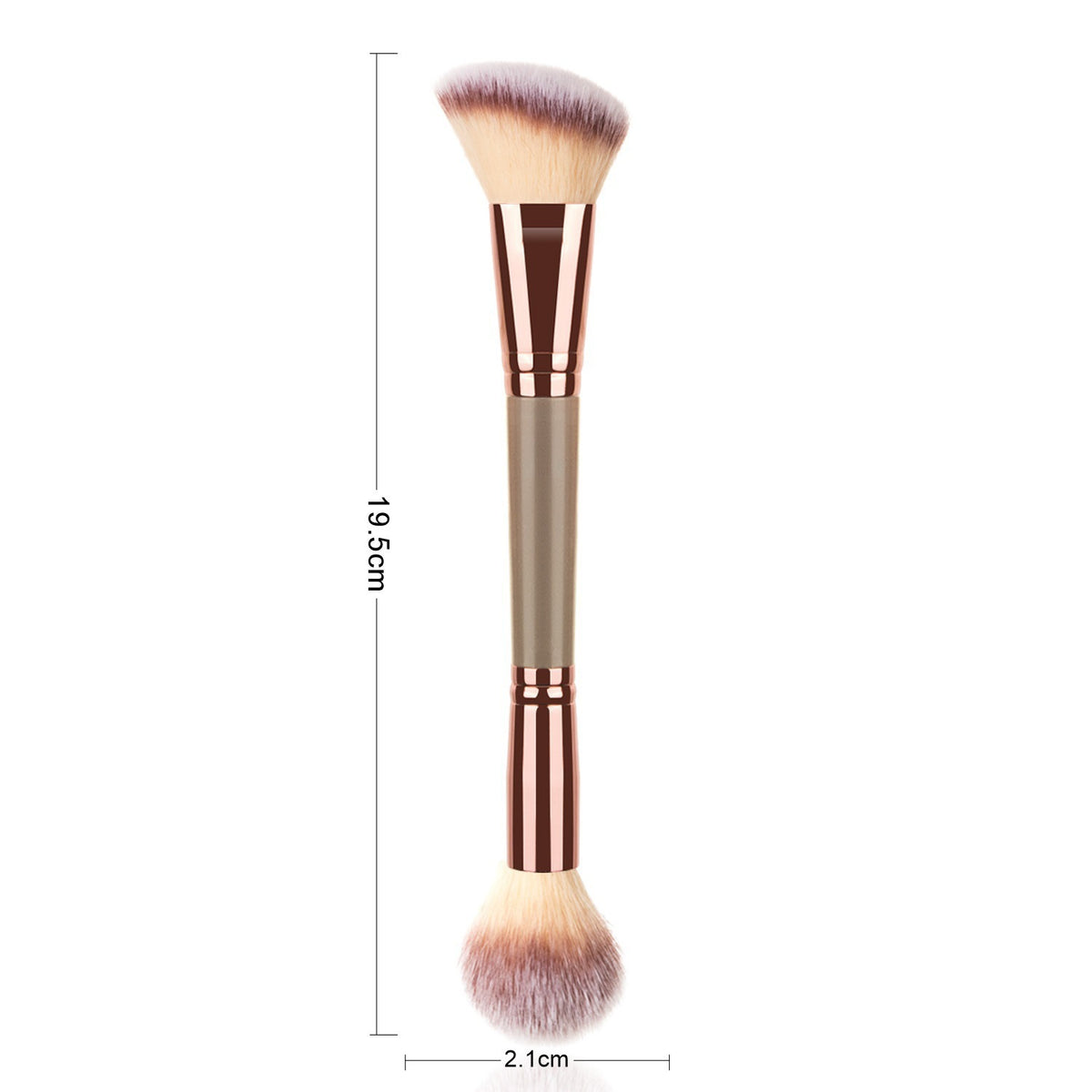 Dual Ended Makeup Brush Concealer & Highlighter Brush for Professional Makeup Application