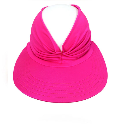 Womens Sun Visor Hat Wide Brim Summer Sun Hats UPF 50+ UV Protection Beach Hats Foldable Golf Visor
