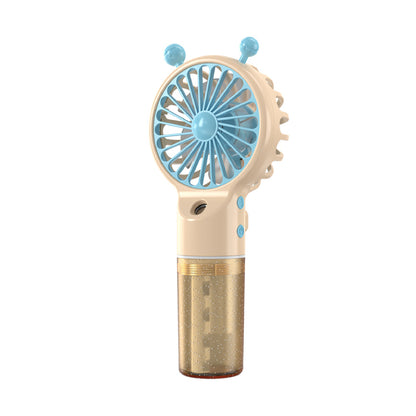 Cute Snail Portable Hand held Misting Fan Summer Spray Fan W/Water Tank