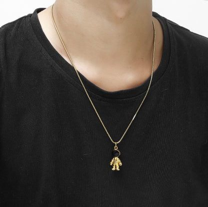 Titanium Steel The Universe Dream Astronaut Pendant Necklace