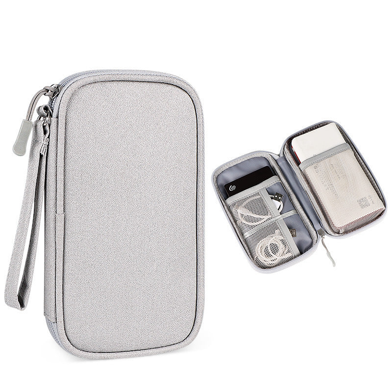 Electronic Organizer Travel Cable Organizer Bag Pouch (1 Layer)