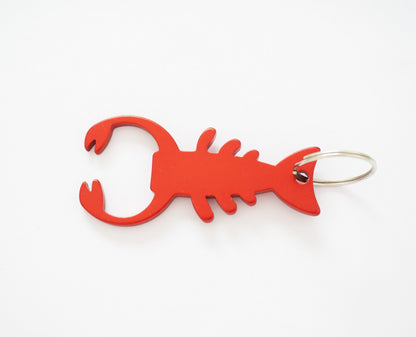 Creative Design Lobster-Shaped Bottle Opener w/Key Tag