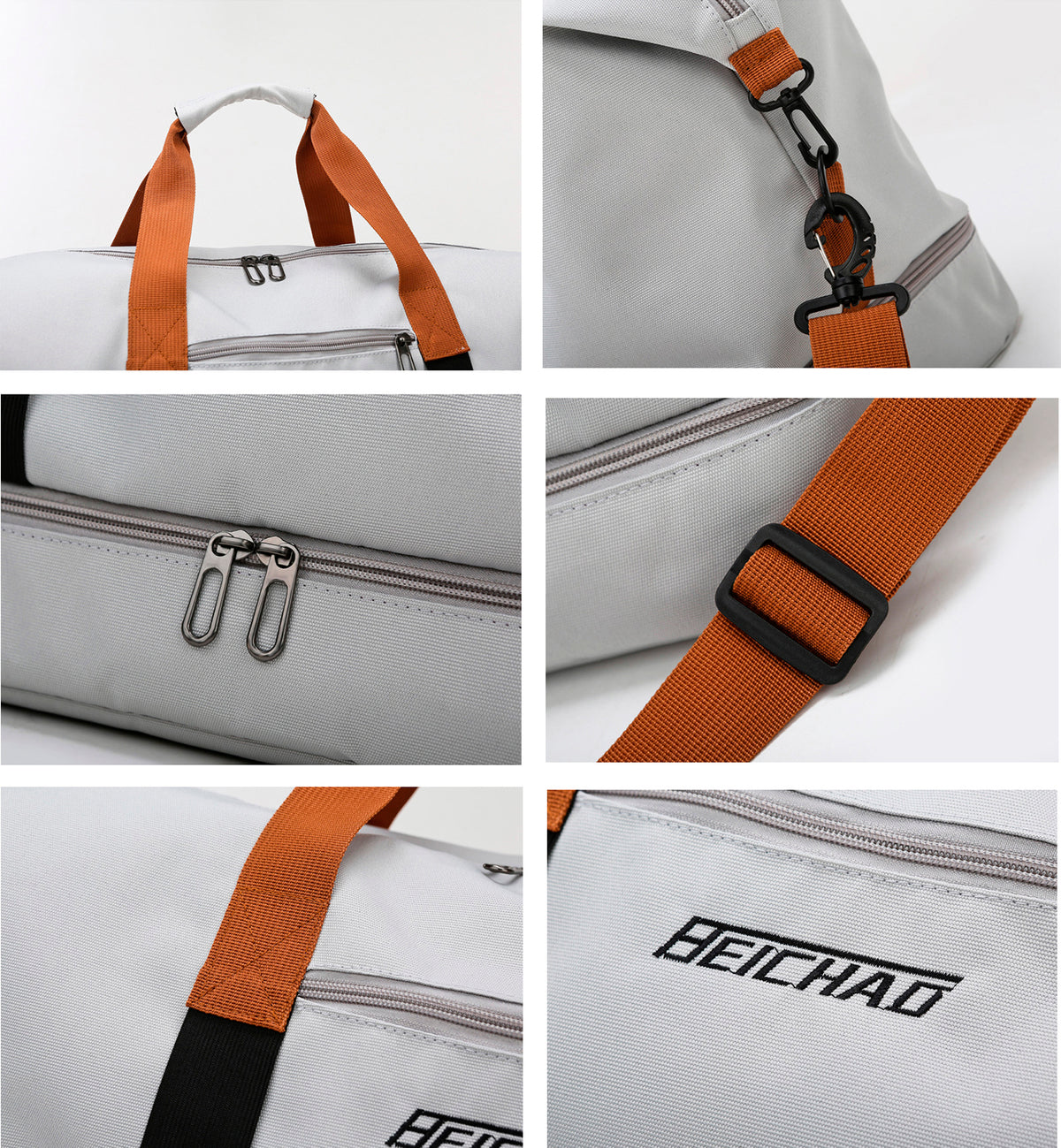 Travel Duffel Bag Oxford Tote Bag Sport Gym Bag Swimming Bag with Shoe Pouch&Wet Pocket