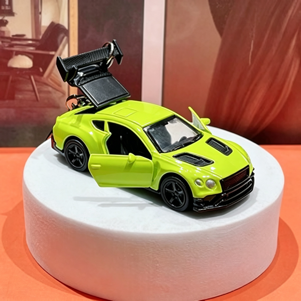 Mini Simulation Sports Car Model Keychain Classic Car Shaped Keychain