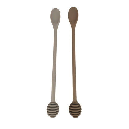 2" 1 Silicone Honey Dipper Honey Spoon Syrup Dipper Food Stick Collecting Dispensing Drizzling Jam
