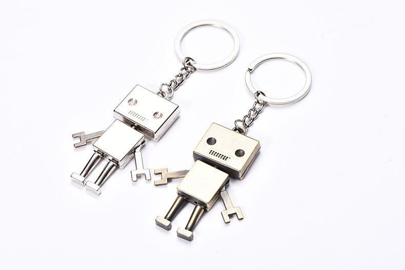 Retro Style Robot Shape Key Chain
