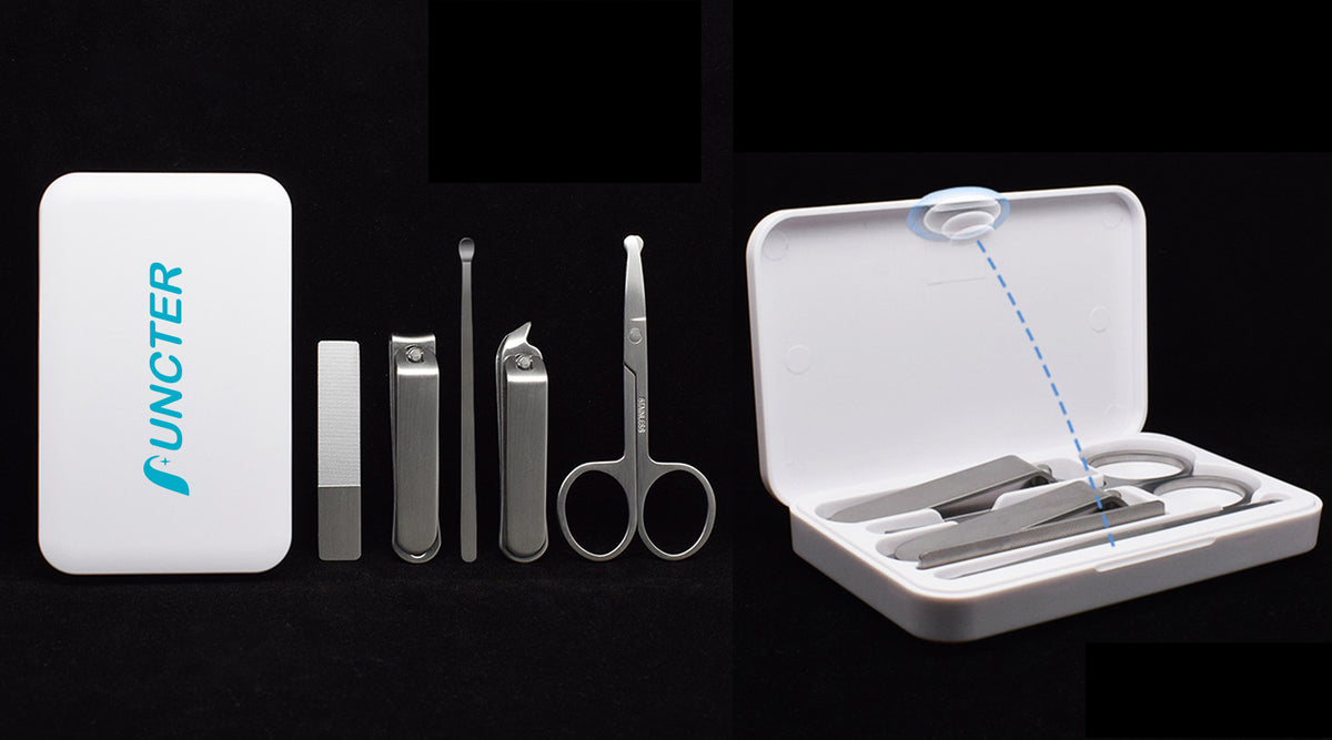 5" 1 Stainless Steel Professional Pedicure Kit Nail Scissors Grooming Kit With White Box