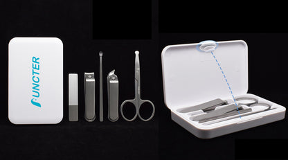 5" 1 Stainless Steel Professional Pedicure Kit Nail Scissors Grooming Kit With White Box
