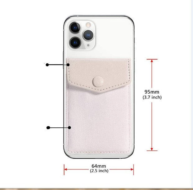 PU Phone Wallet w/Button