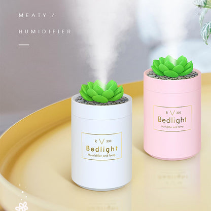 330ml Cactus Cool Misti Humidifier w/Auto Night Light