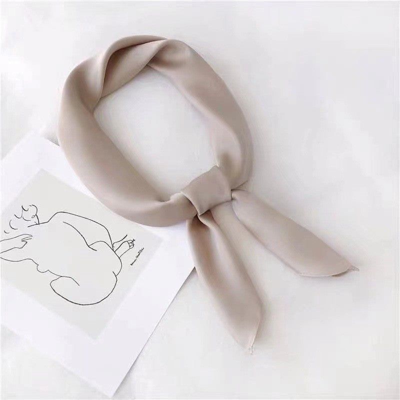 28" x 28" Beige Neck Scarves Kerchief Neckerchief Handbags Wrap Scarf #70