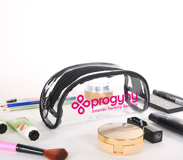 Semicircular PVC Cosmetic Bag For Travel