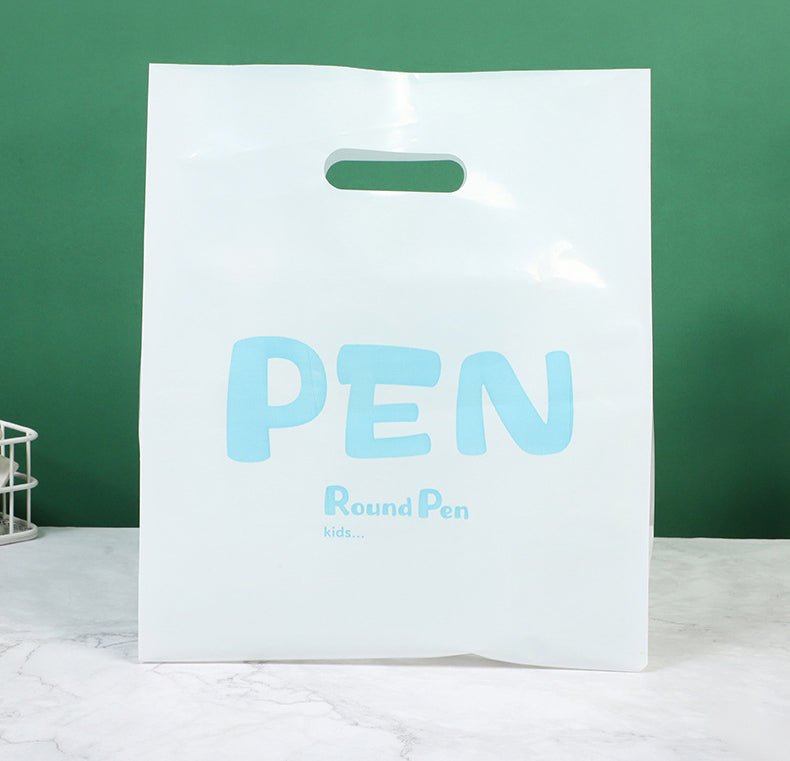 7.9"x7.9" 2.4mil Merchandise Bag W/ Die Cut Handle for Boutique Bag Shopping Clothes Packaging Bag