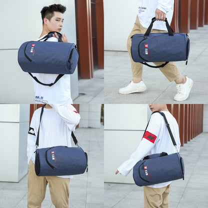Wet and Dry Separated Nylon Tote Bag Swimming Bag Gym Bag for Beach/Fitness/Travel