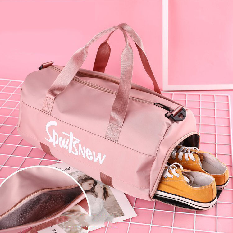 Wet and Dry Separated Oxford Tote Bag Swimming Bag Gym Bag for Beach/Fitness/Travel