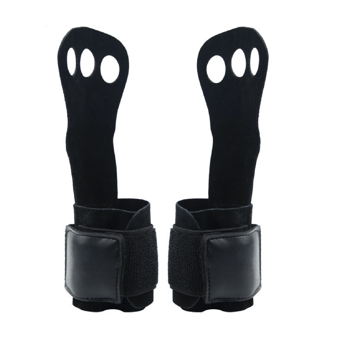 Leather Sports Gloves with Wrist Support for Palm Protection, Pull-ups, Kettlebells, Weightlifting