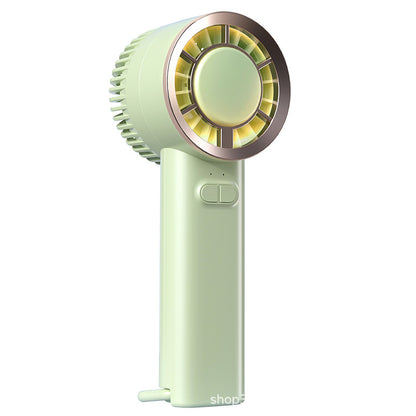 Mini Handheld Fan Portable Rechargeable Fan Desk Fan With Light