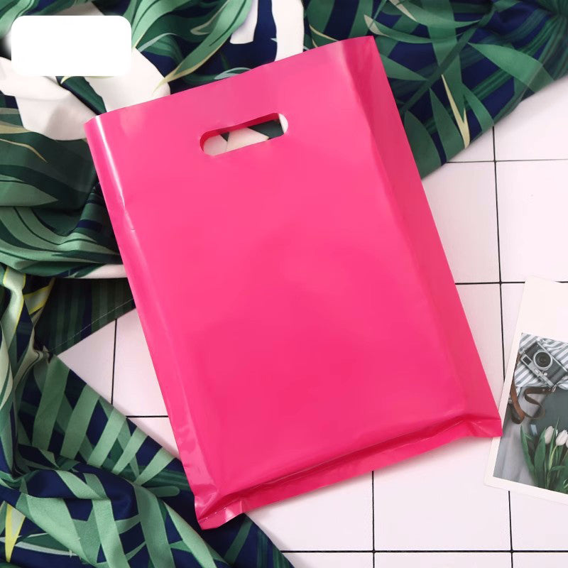 9"x12" 2.4mil Merchandise Bag W/ Die Cut Handle for Boutique Bag Shopping Clothes Packaging Bag