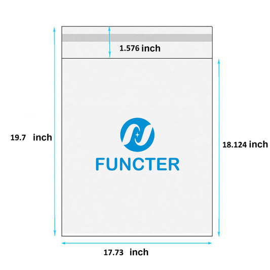 17.73 x 19.7" OPP Self Sealing Cellophane Bags