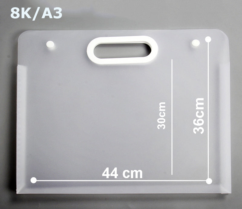 Waterproof Art Portfolio Folder A3 Art Storage Case W/ Handle for Drawing Sketch Photography Poster