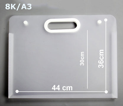 Waterproof Art Portfolio Folder A3 Art Storage Case W/ Handle for Drawing Sketch Photography Poster