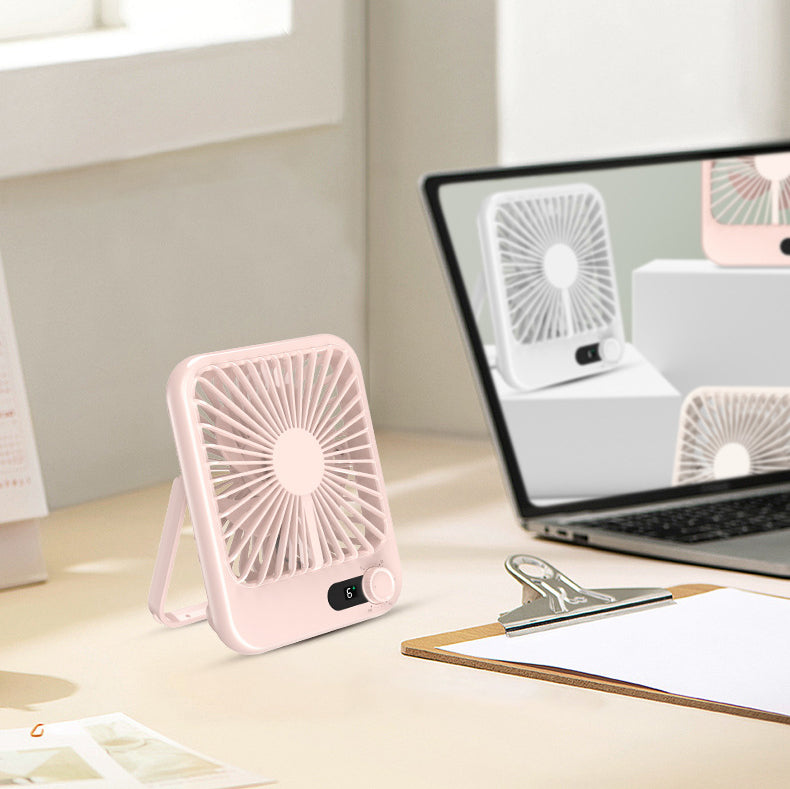 Desk Fan Battery Operated Rechargeable Foldable Personal Ultra Quiet Portable Fan With Knob Control