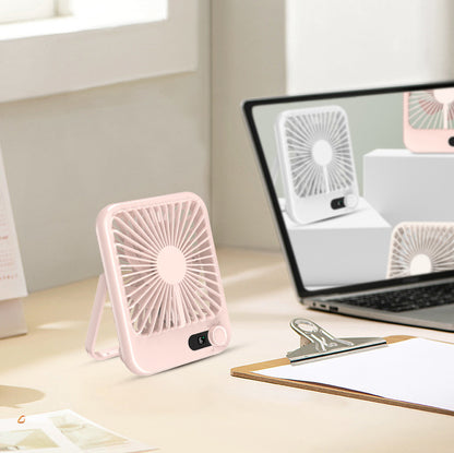 Desk Fan Battery Operated Rechargeable Foldable Personal Ultra Quiet Portable Fan With Knob Control
