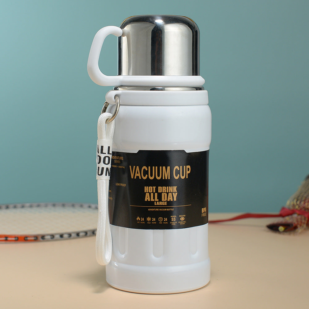 20 Oz/600ml Water Bottle Vacuum Insulated Stainless Steel Bottle Thermal Bottle W/ Own Cup