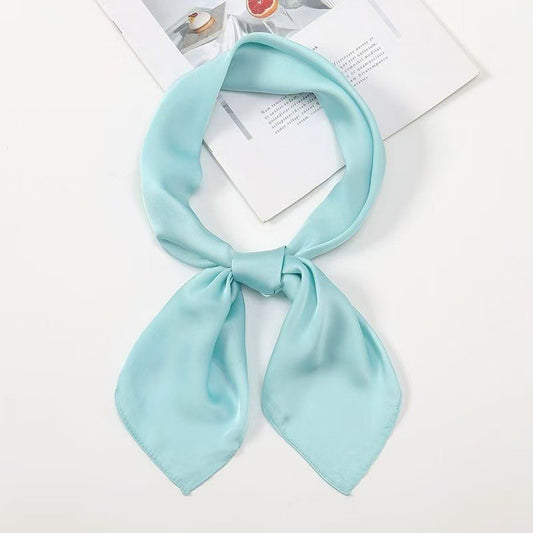 28" x 28" Soft Aqua Neck Scarves Kerchief Neckerchief Handbags Wrap Scarf #79