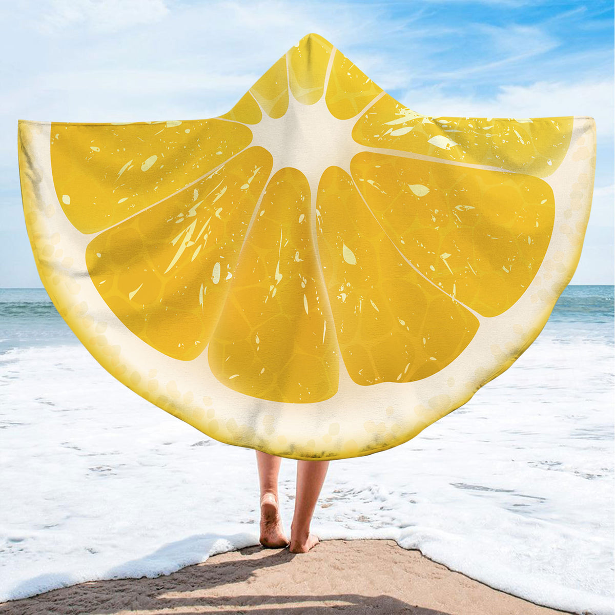 78.8 x 59" Custom Adult Hooded Oversized Beach Towel#18