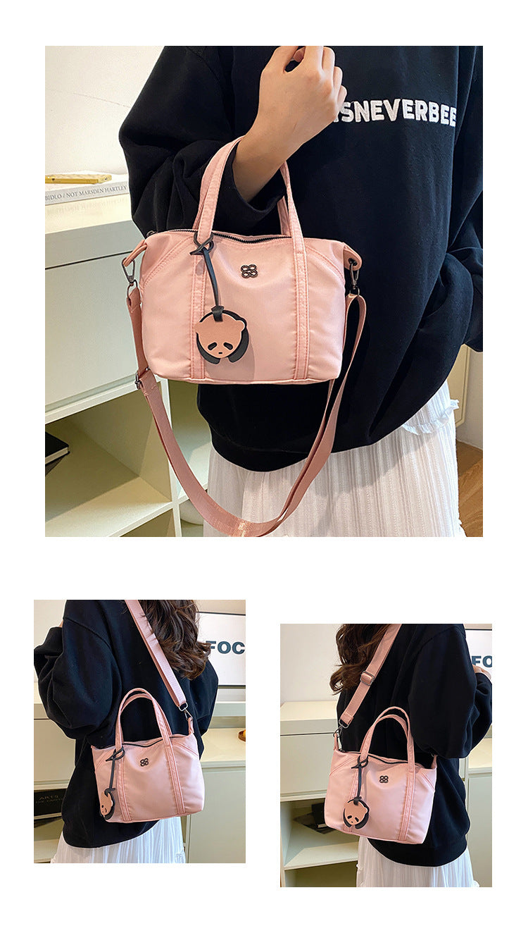 Nylon Grocery Shopping Tote Bag Single Shoulder Bag Cross Body Bag Sport Bag