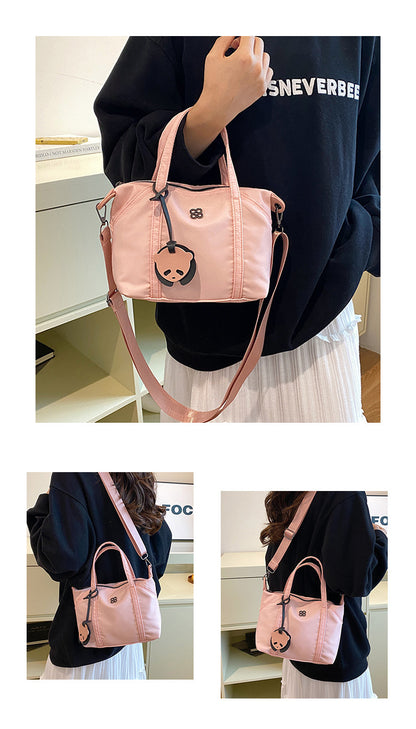Nylon Grocery Shopping Tote Bag Single Shoulder Bag Cross Body Bag Sport Bag