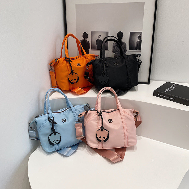 Nylon Grocery Shopping Tote Bag Single Shoulder Bag Cross Body Bag Sport Bag