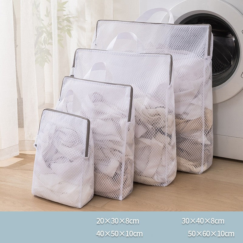 8x12" Portable Coarse Mesh Laundry Bags Laundry Wash Bags for Delicates-Woven Label