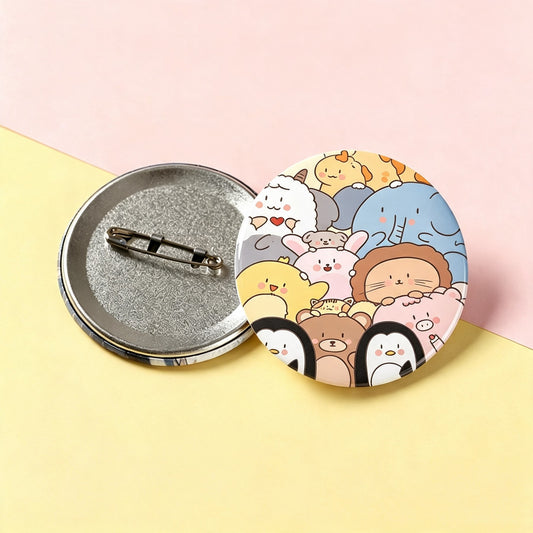 Tinplate Full Color Round Badge Pin 1.2"