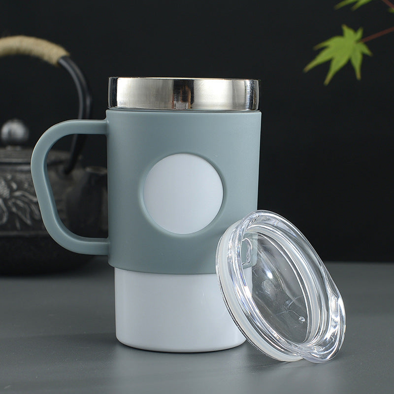 13 oz /400ml Coffee Mug Camping Mug Travel Tumbler Cup Insulated Water Bottle with Straw