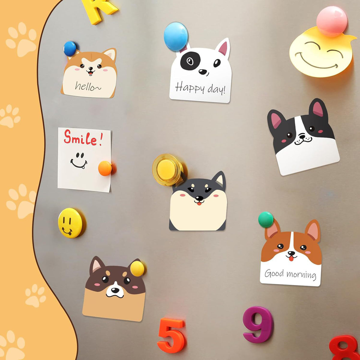 30 Sheets Custom Paper Cute Dog Sticky Notes Writing Pads