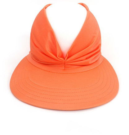 Womens Sun Visor Hat Wide Brim Summer Sun Hats UPF 50+ UV Protection Beach Hats Foldable Golf Visor