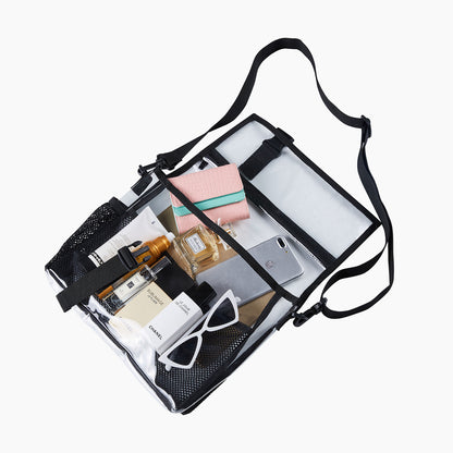 PVC Transparent School Bag Shoulder Bag Stadium Approved Bag Clear Bag Crossbody Bag