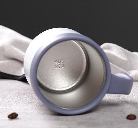 11.8oz/350ML 304 Stainless Steel Tumbler Insulated Vaccum Cup Mug With Flip Lid For Home Office