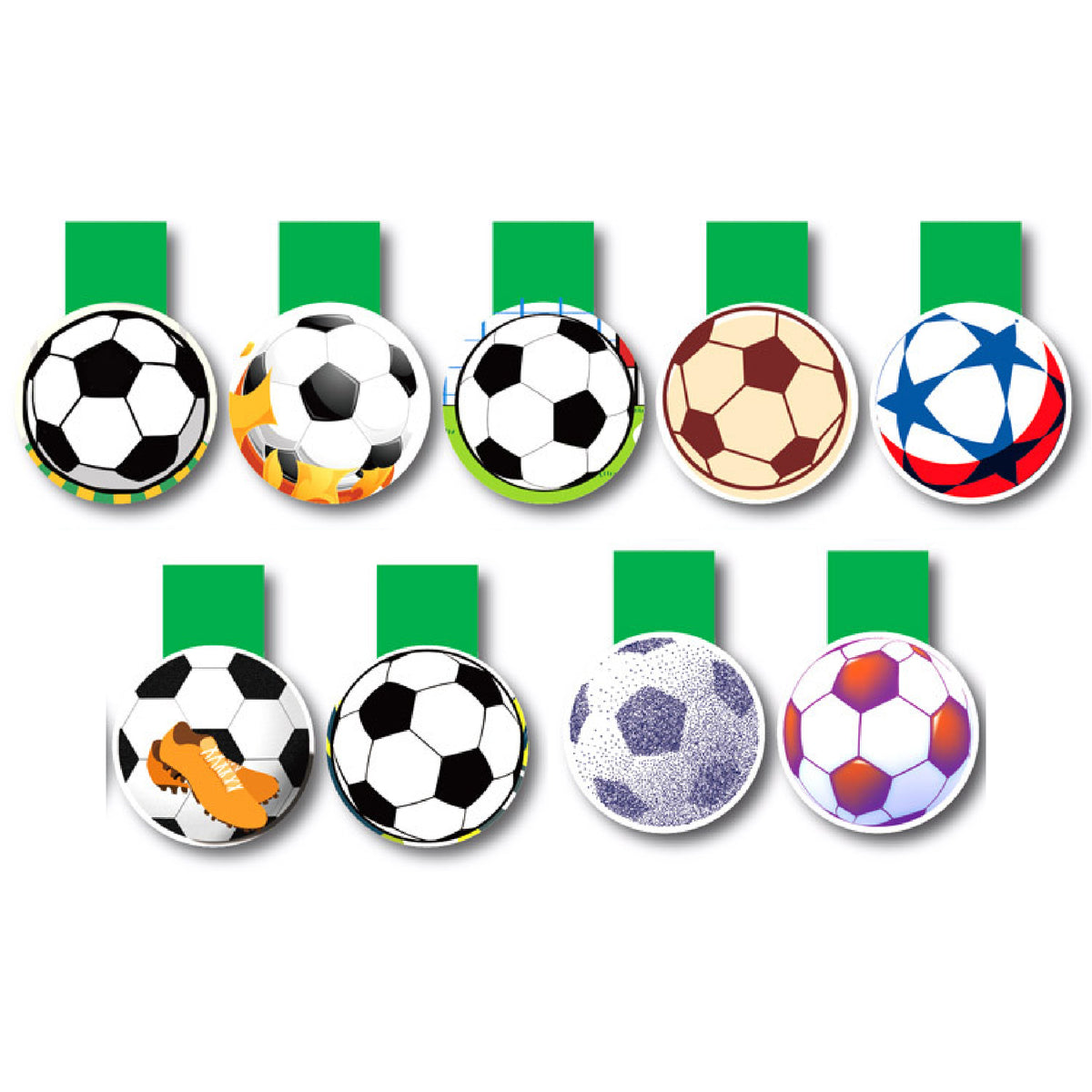 Football Magnetic Bookmark Magnetic Clip Custom Shape Bookmark for Football Club, Football Team