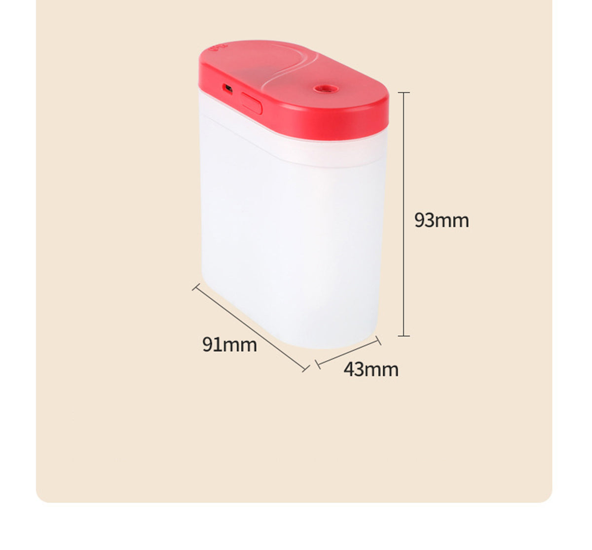 260ml Mini Portable USB Humidifier Cool Mist Humidifier W/Night Light For Bedroom Travel Office Home
