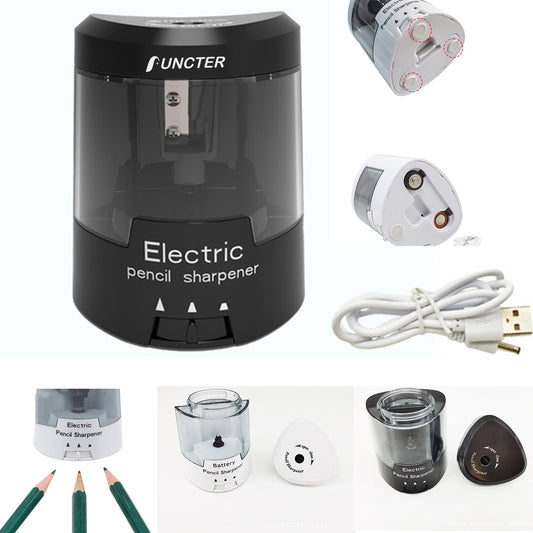 Battery-Powered/Plug-in Electric Pencil Sharpener