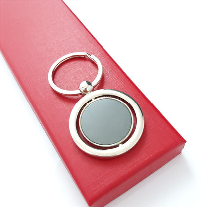 Auto Keychain Rotating Round Shape Key Ring