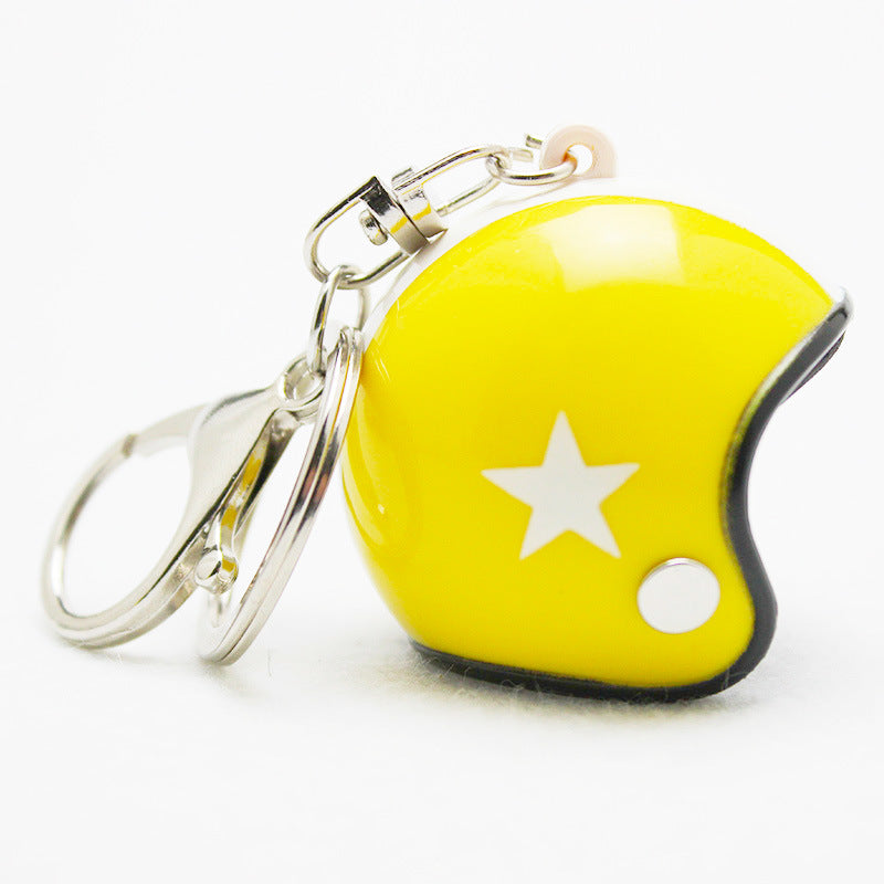 Custom Star Motorcycle Helmet Keychain Phone Pendant Bag Keyring Bag Pendant Charm Accessories