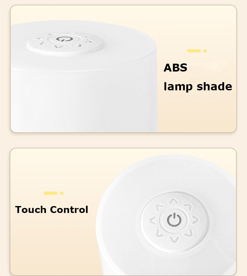 LED Touch Night Light for Kids, Nursing Lamp With Built-in Rechargeable Battery-Remote Control