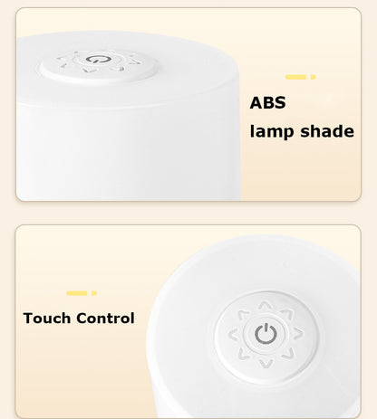 LED Touch Night Light for Kids, Nursing Lamp With Built-in Rechargeable Battery-Remote Control